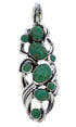 Southwestern Sterling Silver Jewelry Turquoise Pendant PX30338